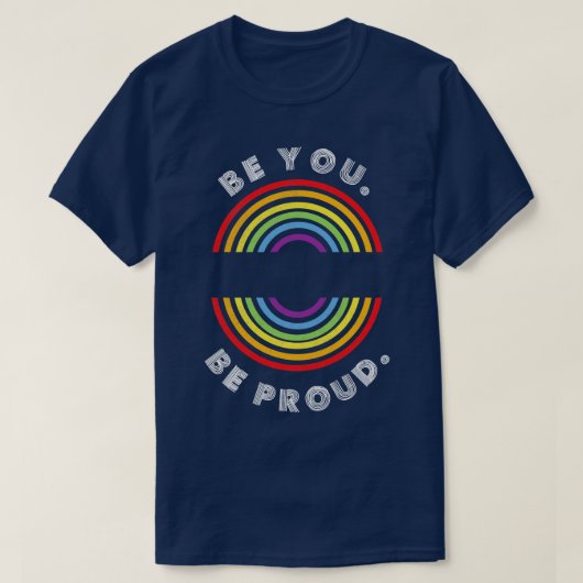Wees trots Pride LGBT'er LGBT'er T-shirt (Design voorkant)