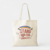Wees Trots Pride Maand Boodschappentas – Regenboog Tote Bag (Achterkant)