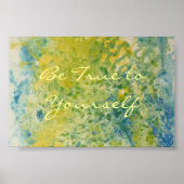 Wees trouw aan je eigen Poster (Voorkant)