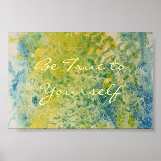 Wees trouw aan je eigen Poster (Voorkant)