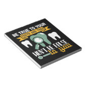 Wees trouw aan je tanden en ze notitieblok (Schuin)