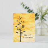 Wees trouw aan jezelf briefkaart (Staand voorkant)