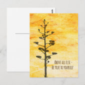 Wees trouw aan jezelf briefkaart (Voorkant / Achterkant)