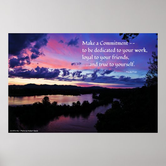 Wees trouw aan jezelf... Inspirerend Poster (Voorkant)