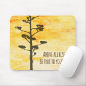 Wees trouw aan uw eigen Inspirerend Quote Mousepad Muismat (Met muis)