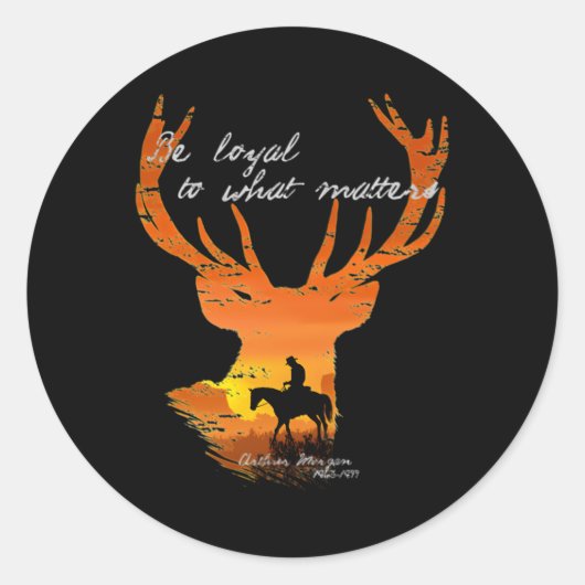 Wees trouw aan wat Arthur Morgan Sticker is (Voorkant)