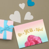 Wees u vriendelijk om u het Roos Gold Poster van d Briefkaart