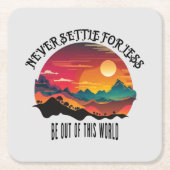 Wees uit deze wereld kartonnen onderzetters (Voorkant)