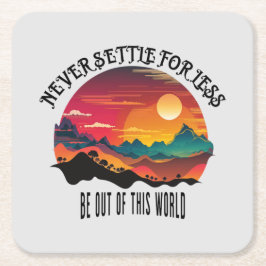 Wees uit deze wereld kartonnen onderzetters