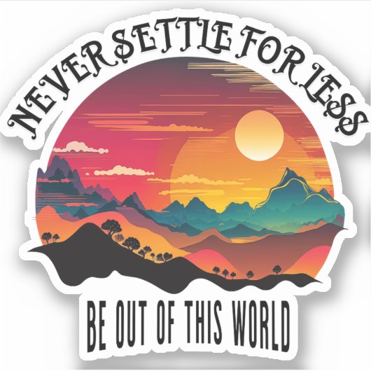 Wees uit deze wereld sticker (Voorkant)