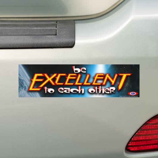 Wees uitmuntend voor elkaar bumpersticker (Op auto)