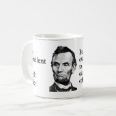 Wees uitmuntend voor elkaar koffiemok (Voorkant links)