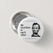 Wees uitmuntend voor elkaar ronde button 3,2 cm (Voorkant /achterkant)