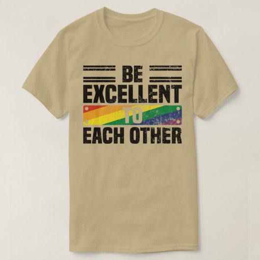 Wees uitmuntend voor elkaars offertes over Pride M T-shirt (Design voorkant)