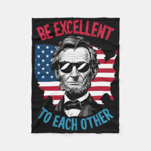 Wees Uitstekend Voor Elkaar Vs Kaart Vlag Abe Abra Fleece Deken