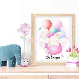 Wees uniek Dierenkwekerij Wall Art Foto Afdruk