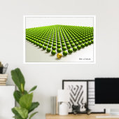 Wees uniek (groen) poster (Thuiskantoor)
