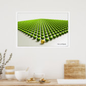 Wees uniek (groen) poster (Keuken)