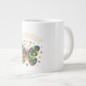 Wees Uniek – Inspirerende Vlinder Kunst Mok Design (Voorkant rechts)