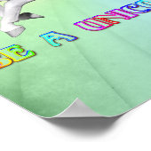 Wees uniek, wees een eenhoorn poster (Hoek)