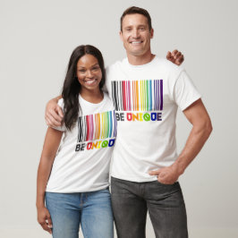 Wees unieke barcode LGBT Pride T-shirt