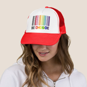 Wees unieke barcode LGBT Pride Trucker Pet