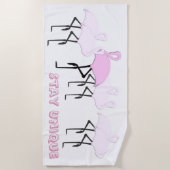 Wees unieke flamingo strandlaken (Voorkant)