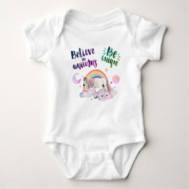 Wees unieke Girly Moon Eenhoorns Regenboog Romper
