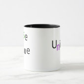 Wees unieke inspirerende typografie koffie mok (Midden)