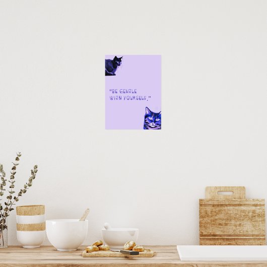 Wees uw eigen kat-Poster Poster (Keuken)