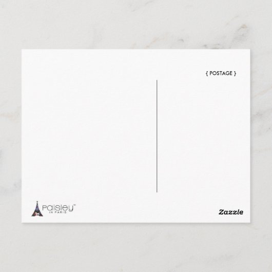 Wees uw eigen soort mooi, met de hand geschreven briefkaart (Achterkant)