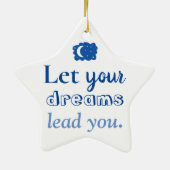 Wees uw eigen ster - wees helder keramisch ornament (Achterkant)