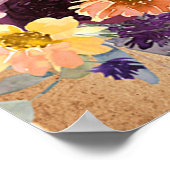 Wees uw gids, herfst bloemige mix poster (Hoek)