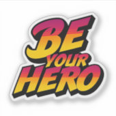 Wees uw Sticker Hero Design (Voorkant)