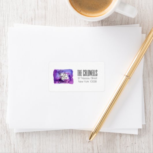 Wees van echt goed kerstbericht etiket (Insitu)