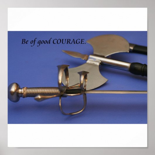 "Wees van goede moed" Poster (Voorkant)