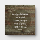 Wees van goede moed - Psalm 31:24 Fotoplaat (Voorkant)