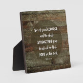 Wees van goede moed - Psalm 31:24 Fotoplaat (Voorkant)