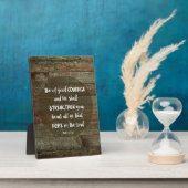 Wees van goede moed - Psalm 31:24 Fotoplaat (Zijkant)