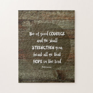 Wees van goede moed - Psalm 31:24 Legpuzzel