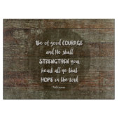 Wees van goede moed - Psalm 31:24 Muismat Snijplank (Voorkant)