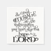 Wees van goede moed servet (Voorkant)
