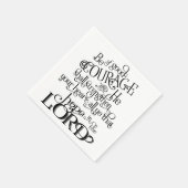 Wees van goede moed servet (Hoek)