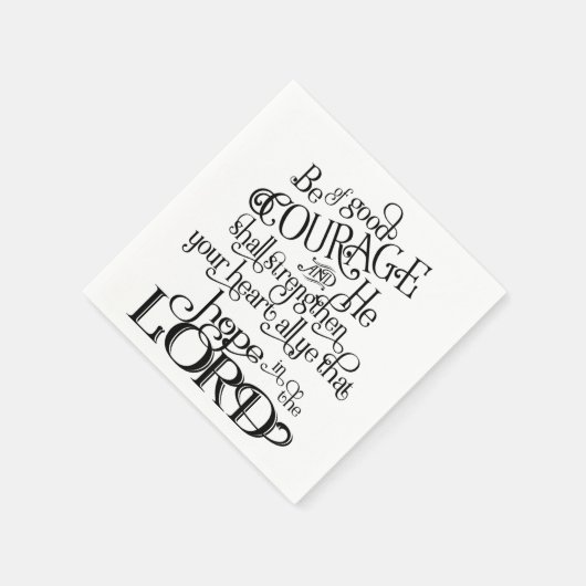 Wees van goede moed servet (Hoek)