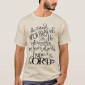 Wees van goede moed t-shirt (Voorkant)