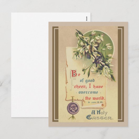 Wees van goede naam feestdagenkaart (Voorkant / Achterkant)