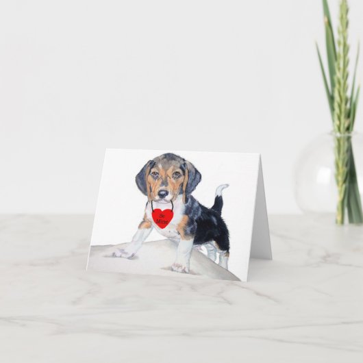 Wees Van Mij Broodje de Beagle Notitiekaart (Voorkant)