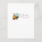 Wees van mij - Cute Bee houdt een hart vast Briefkaart (Voorkant)
