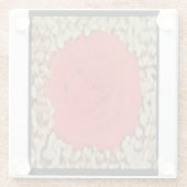 Wees van mij de hele tijd Tick Tock liefdesgedicht Glazen Onderzetter (Achterkant)