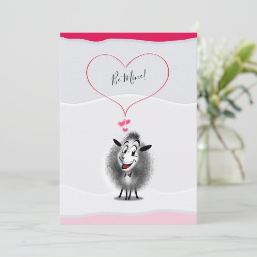 "Wees van mij!" - Gelukkige Valentijnsdag Leuk Cad Feestdagenkaart (Staand voorkant)